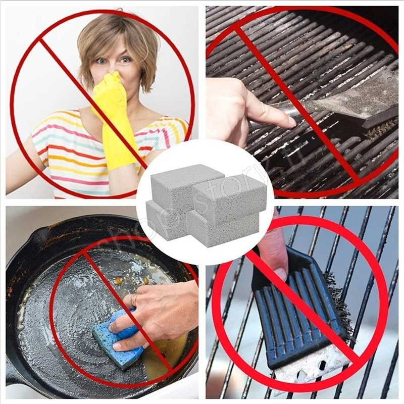 Brosse de nettoyage de grille de Barbecue en pierre ponce, brosse de  nettoyage de grille d'extérieur - AliExpress