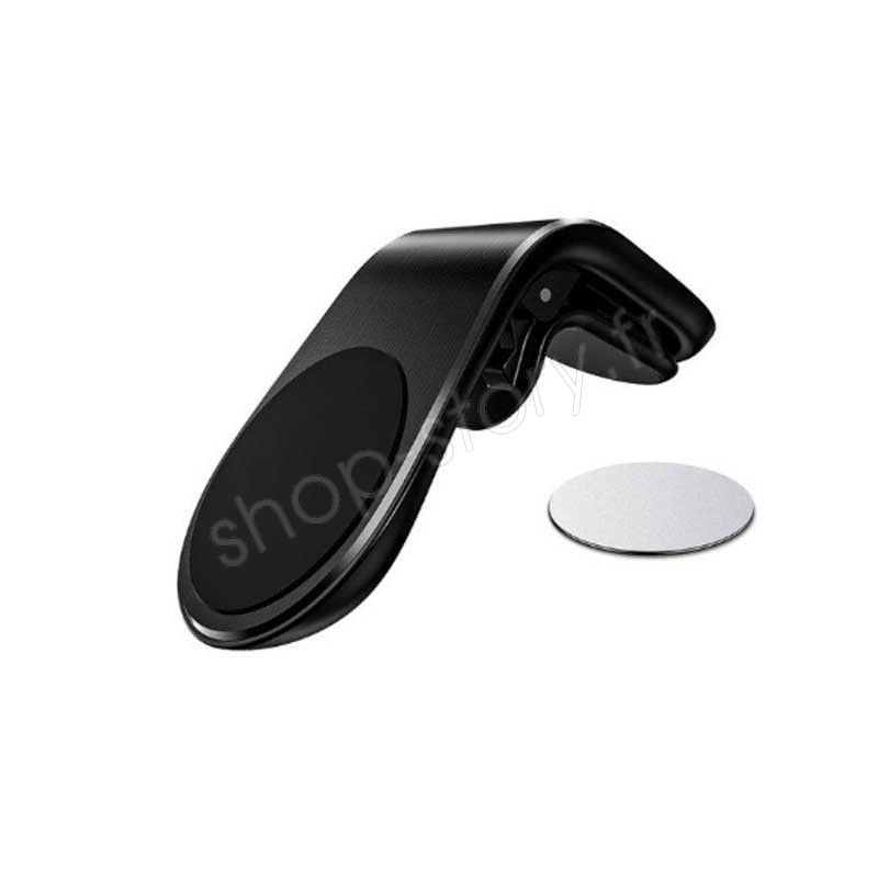Mobigear Magnetic Ring - Support Voiture Grille d'aération avec Magnet -  Noir 10-8569508 