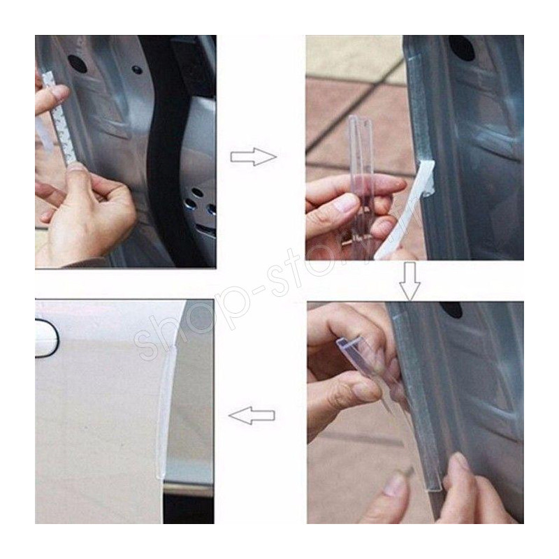 Bande de protection de porte de voiture Softy-Car® anthracite-gris 20x200 cm
