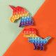 POP IT : le Jouet de Logique Anti Stress Multicolore Licorne et T-Rex