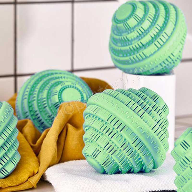Boule de lavage céramique|Ecologique et réutilisable|Balle nettoyante et  adoucissante pour le linge|Respecte l'environnement