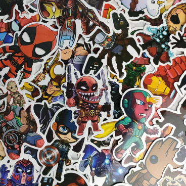 STICKERS HEROS : Pack de 100 Autocollants Super Héros
