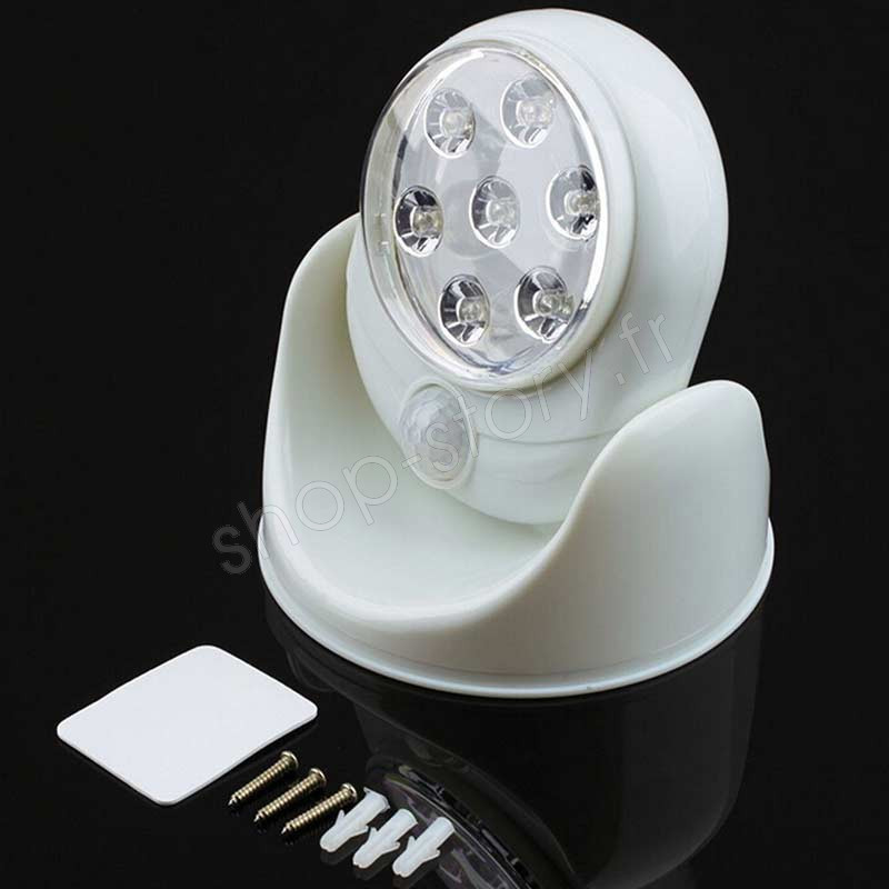 Lampe LED avec Détecteur de Mouvement Pivotante 360°