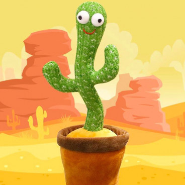 CACTUS GRINGO - Peluche Cactus qui Danse, Chante et Répète