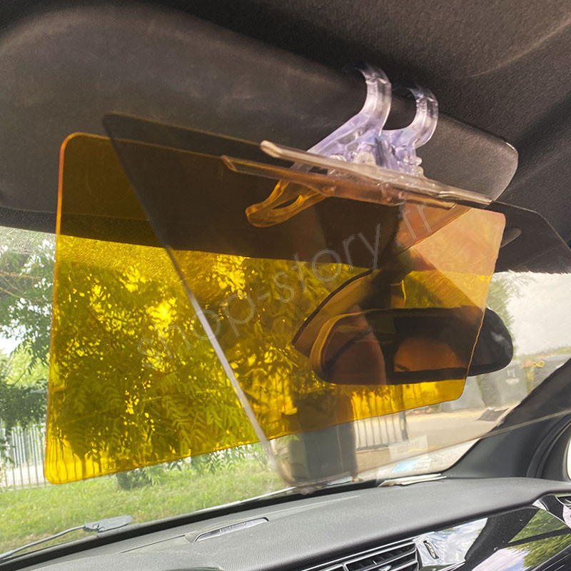 Pare-soleil de voiture HD Anti-lumière du soleil, lunettes éblouissantes,  Vision de jour et de nuit, miroir de conduite UV rabattable, vue claire -  AliExpress