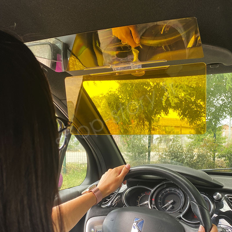 18€72 sur Pare-soleil haute qualité jour-nuit anti-éblouissement voiture HD  Lunettes anti-éblouissantes miroir de conduite UV Pli Flip Down HD pour  Clear View Visor - Accessoire téléphonie pour voiture - Achat & prix