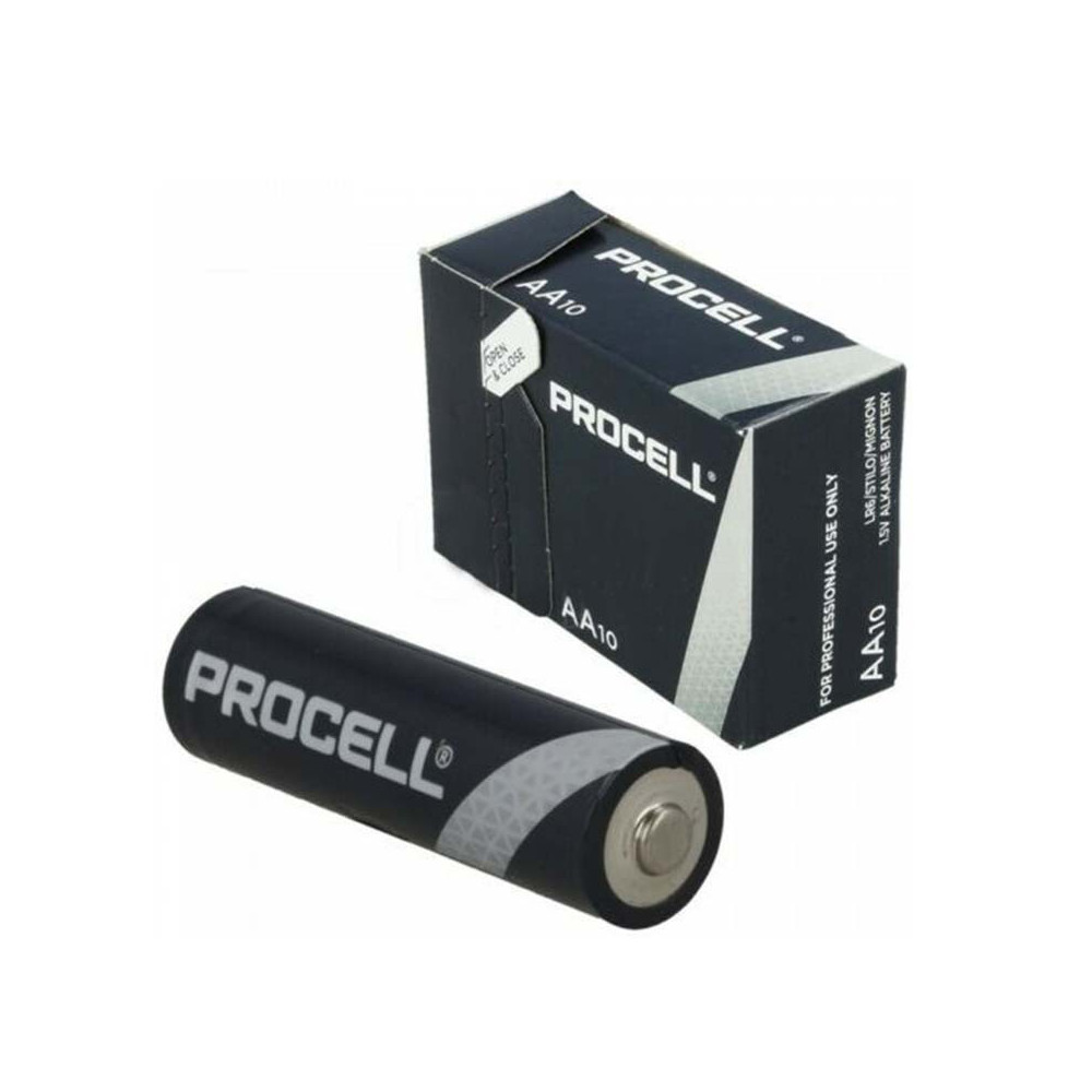 PROCELL : Pack de 10 Piles Alcalines Duracell (1.5V)