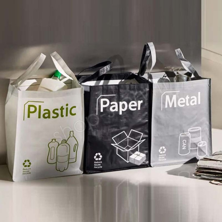 RECYCLING BAGS - Sacs de recyclage durables et écologiques - Capacité de 50 litres pour une meilleure gestion des déchets