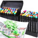 ART MARKERS : Set de 30 Marqueurs Acrylique Artistiques à Double Pointe (Fine & Large)