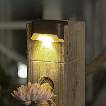 SOLARLED : Pack de 4 Appliques Solaires LED avec Kit de Fixation