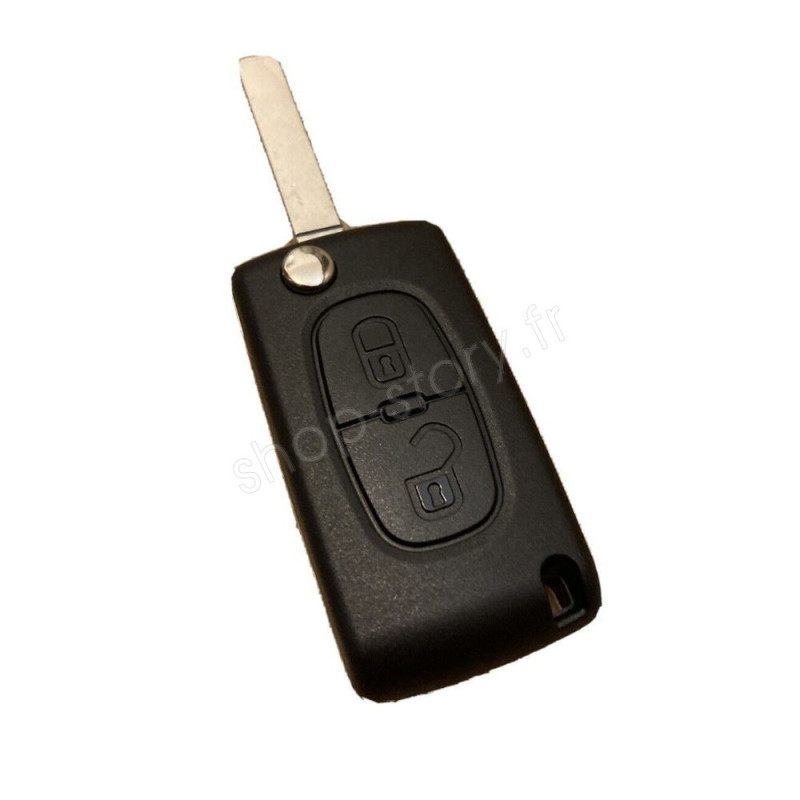 2pcs voiture pliante à distance clé coque, 2-3 boutons flip pliant clé  couvercle pour Ch-evrolet Vauxhall Opel Astra Insignia