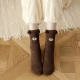 TEDDY SOCKS : Paire de Chaussettes Cocooning Ourson en Peluche : Douceur et style à vos pieds - Taille Unique