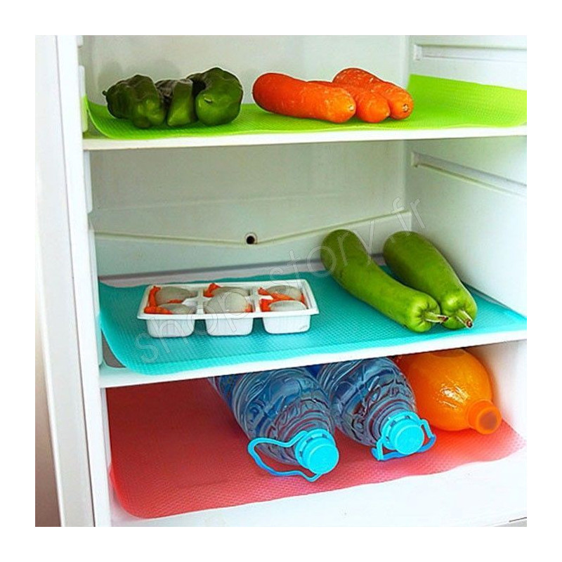Tapis de réfrigérateur Anti humidité, bactéries et odeurs, 5 pièces, Conservation