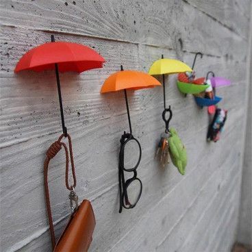 Pack de 6 Parapluies Vide Poche avec Fixation Murale