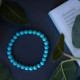 Bracelet Patience Sagesse et Intuition avec Pierres Naturelles en Howlite Turquoise