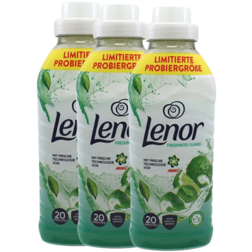 Pack Adoucissants LENOR Vert Fraîcheur Intense - 60 à 120 lavages