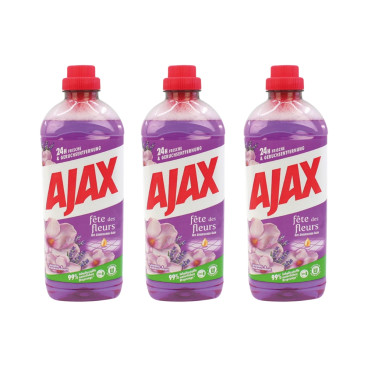 Pack Nettoyants Multi surfaces AJAX Multi-Usages 3L ou 6L - Lavande et Magnolia