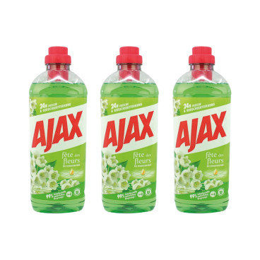 Pack Nettoyants Multi surfaces AJAX Multi-Usages 3L ou 6L - Fleurs de Printemps