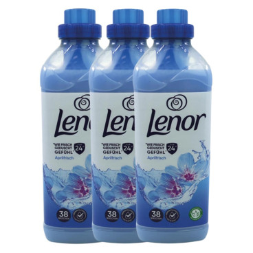 Pack de 3 ou 6 Adoucissants LENOR Bleu Fraîcheur d'Avril 950mL - 114 à 228 lavages