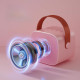 Kit de Karaoké Portable avec Enceinte LED et 2 Microphones Sans Fil Bluetooth avec Effets Sonores