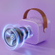 Kit de Karaoké Portable avec Enceinte LED et 2 Microphones Sans Fil Bluetooth avec Effets Sonores