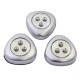 Lot de 3 Lampes LED à Poussoir sans Fil - Facile à Installer