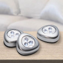 Lot de 3 Lampes LED à Poussoir sans Fil - Facile à Installer