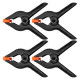 Pack de 4 Pinces à Ressort en Nylon Robuste Serre-Joint Polyvalent Pour Bricolage - Ouverture 50mm