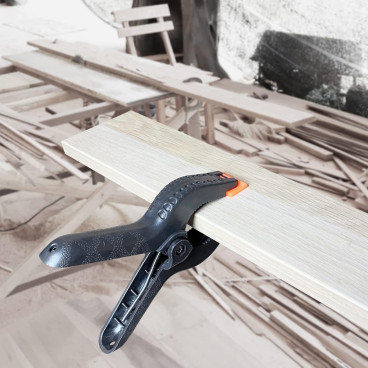 Pack de 4 Pinces à Ressort en Nylon Robuste Serre-Joint Polyvalent Pour Bricolage - Ouverture 50mm