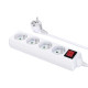 Bloc Multiprise 4 Prises avec Interrupteur 230V 16A