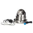 Batterie de Cuisine 10 Pièces Arthur Martin en Inox