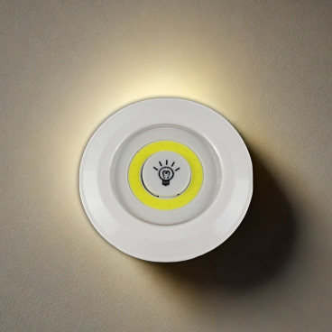 Lampe Poussoir LED COB Sans Fil pour Intérieur et Extérieur
