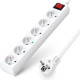 Bloc Multiprise 6 Prises avec Interrupteur 230V 16A