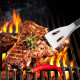Pince de Cuisine en Inox pour Barbecue et Plancha