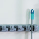 Accroche Balais Mural avec 5 Supports et 6 Crochets pour Ustensiles de Nettoyage avec Kit de Fixation