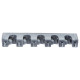 Accroche Balais Mural avec 5 Supports et 6 Crochets pour Ustensiles de Nettoyage avec Kit de Fixation