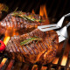 Pince à Frire de Cuisine en Acier Inoxydable Multifonction pour Viande au Barbecue et Plancha