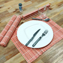 Lot de 4 Sets de Table en Bambou - Résistants et Faciles à Nettoyer