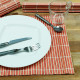 Lot de 4 Sets de Table en Bambou - Résistants et Faciles à Nettoyer