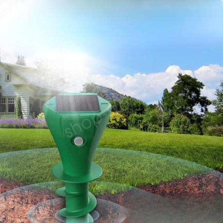 Répulsif Taupes Solaire Étanche avec Vibrations et Fréquences Variables pour Jardin