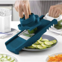 Mandoline Arthur Martin Pliable 6 en 1 en Inox avec Lames Interchangeables pour Râper et Couper les Aliments