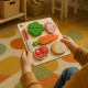 Set De Fruits Et Légumes À Découper En Bois Jouet Éducatif Montessori Pour Cuisine et Dinette Enfants Dès 2 Ans