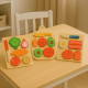 Set De Fruits Et Légumes À Découper En Bois Jouet Éducatif Montessori Pour Cuisine et Dinette Enfants Dès 2 Ans