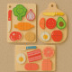 Set De Fruits Et Légumes À Découper En Bois Jouet Éducatif Montessori Pour Cuisine et Dinette Enfants Dès 2 Ans