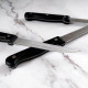 Lot de 3 couteaux à steak en acier inoxydable – Lame lisse 11 cm