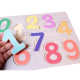 Pack De 2 Puzzles En Bois Jouet Éducatif Et Montessori Pour Enfants Lettres A-Z Et Chiffres 0-9 Dès 2 Ans