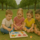 Pack De 4 Puzzles En Bois Jouet Éducatif Et Montessori Enfants Animaux, Zoo, Marin Et Dinosaures - Dès 2 Ans
