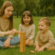 Jeu de la Tour Infernale En Bois Format Voyage 12 Cm Jeu d'Adresse À Empiler Enfants Et Adultes 36 Blocs - Dès 3 ans