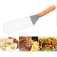 Spatule à Poisson et Fruits de Mer en Inox avec Manche Bois – 35 cm