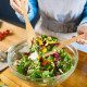 Lot d'Ustensiles de Cuisine en Bambou avec Pot